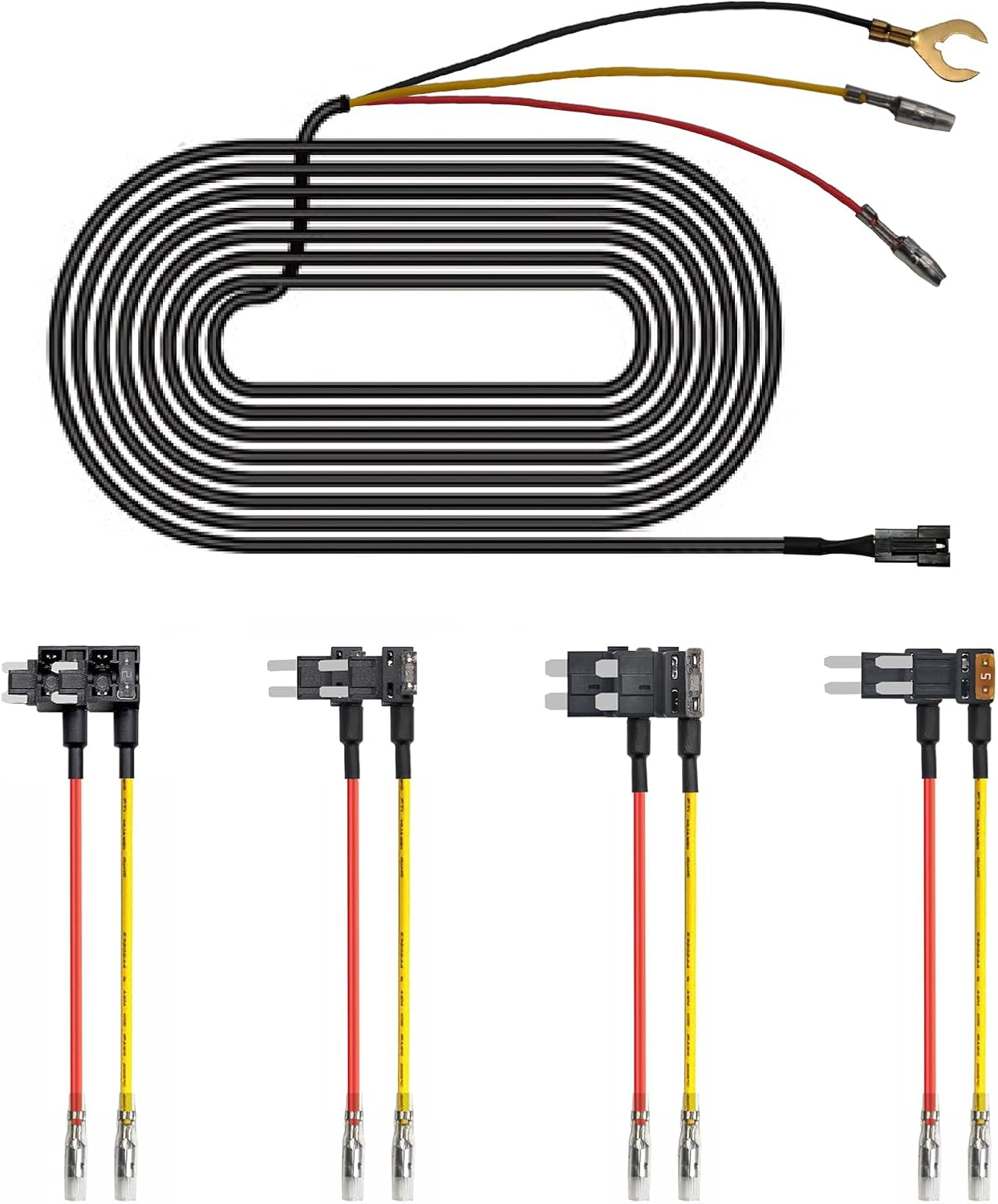 Fuse Box Power Adapter for Mangoal Dash Cams, Upgrade Parking Monitoring, Hardwire Wire Kit Accessories image number 1