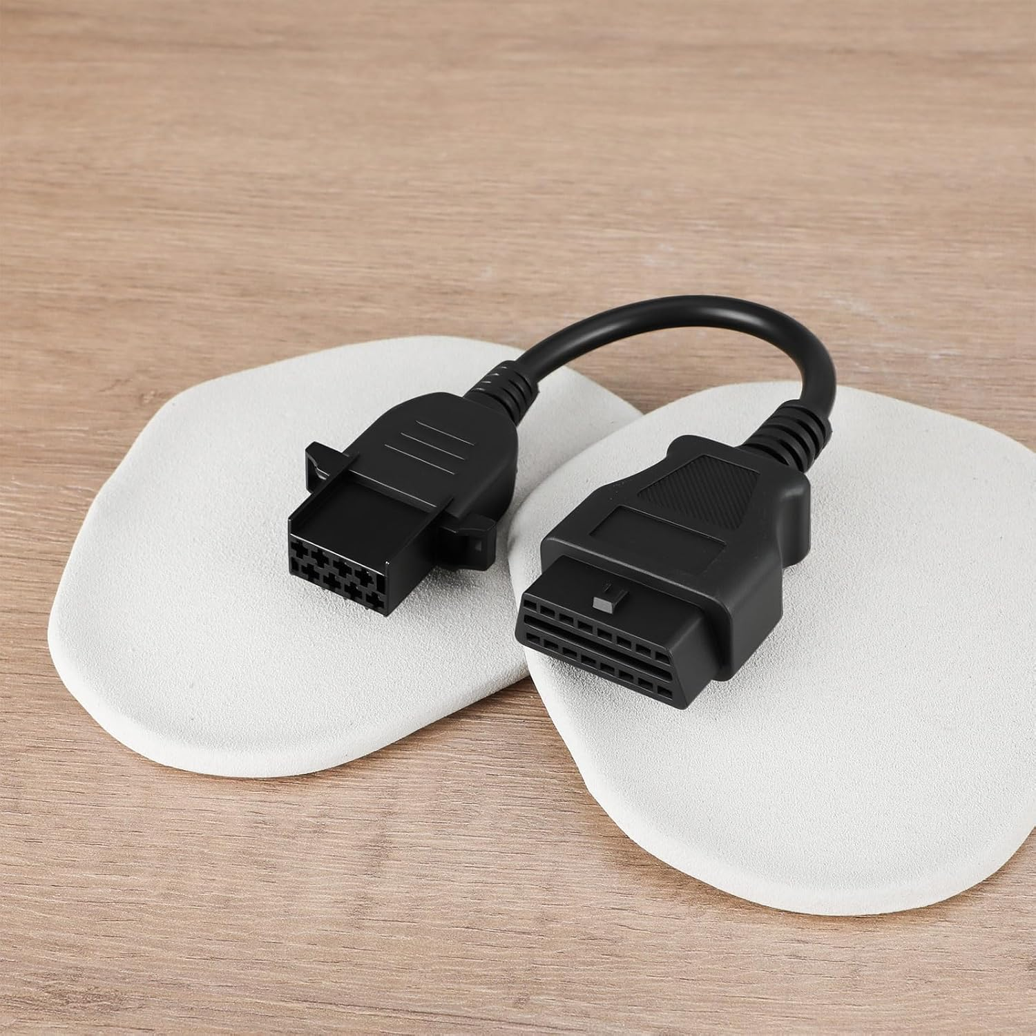 Emagtech Car 16Pin Male OBD2 to 8Pin Female OBD2 Diagnostic Connection Cable Compatible with Volvo Automotive Fault Diagnosis Adapter Cable image number 3