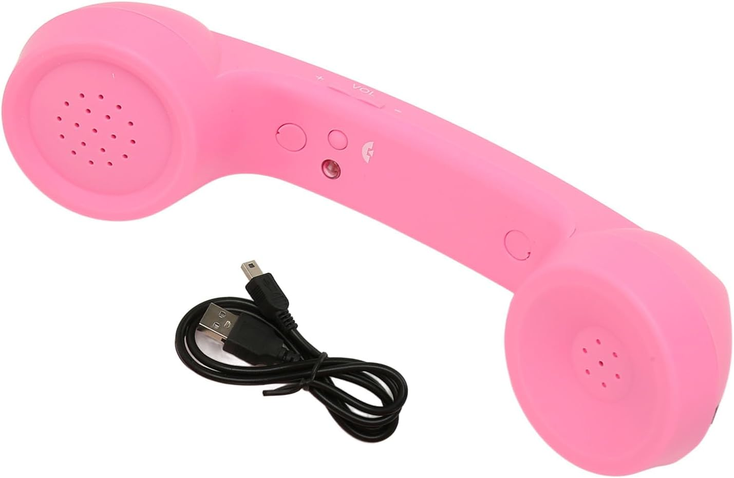 Wireless Retro Telephone Handset, Bluetooth Radiation Proof Handset Receivers Headphones for a Mobile Phone with Comfortable Call (Black)