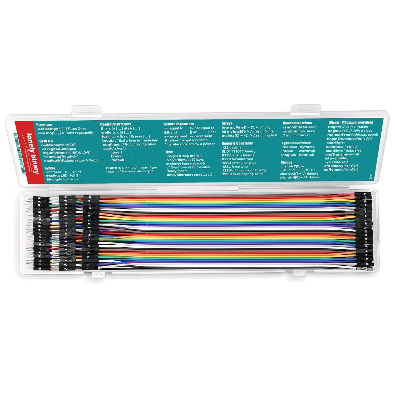 120Pcs Breadboard Jumper Wires Assorted Kit with 2.54Mm Gender Changer Pins & Slim Storage Box - 20Cm, 40Pin Male to Female, Male to M, Female to Female Jumper Wires for Arduino, ESP32 image number 4