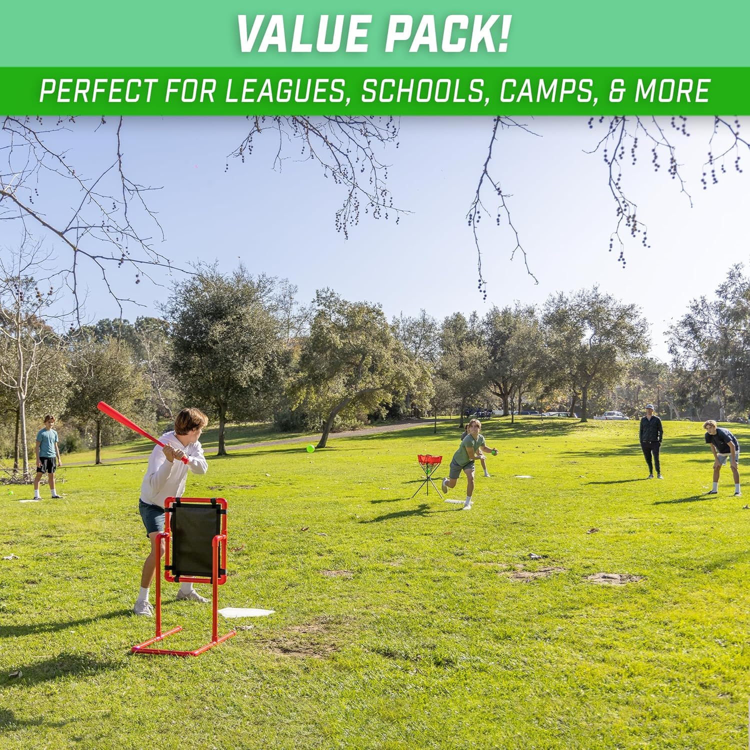 Gosports Baseball & Softball 5 Piece Base Set - Rubber Field Bases for Kids & Adults image number 3