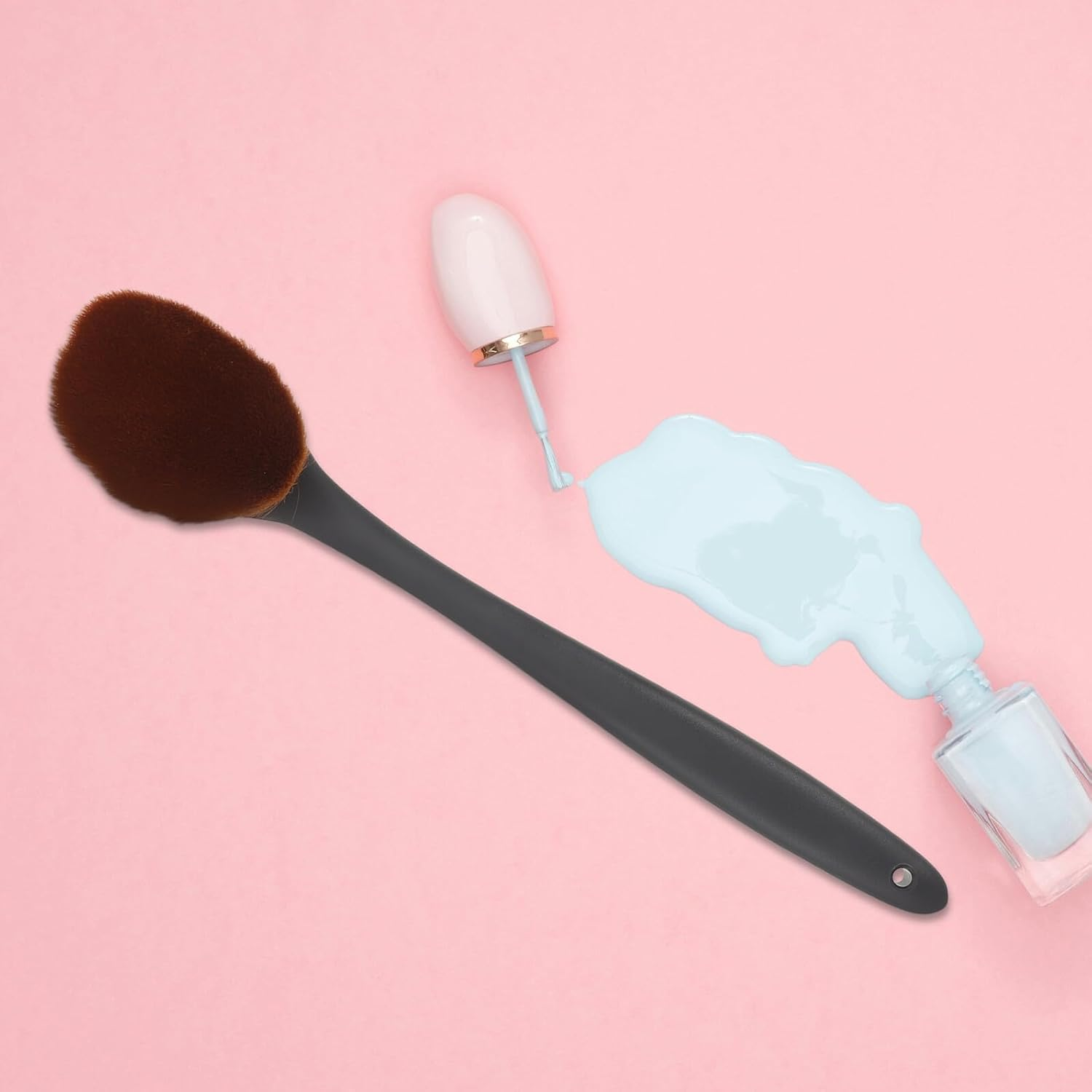 SHERCHPRY Back Tanning Applicator Brush for Body Lotion Extra Large Self Tanner Brush with Plastic Handle for Even Cream Application at Home, Travel and Gym Skin Care image number 3