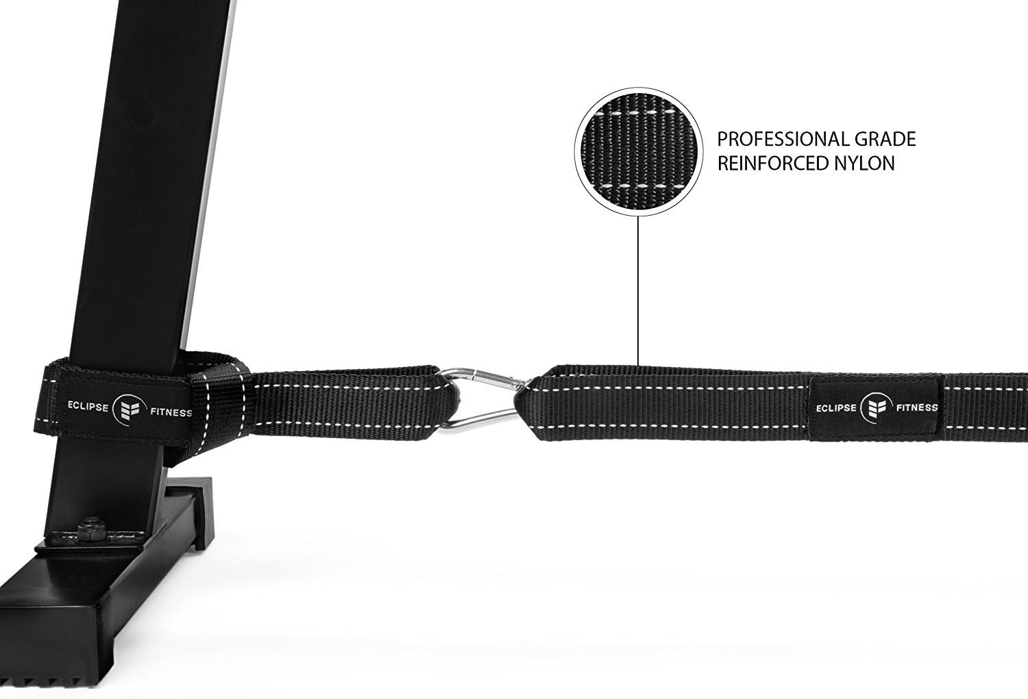 Battle Rope Anchor Strap Kit | Heavy Duty Reinforced Nylon | Easy and Fast Setup | Stops Rope Damage | Stainless Steel Carabiner | Includes Exercise Guide | image number 5