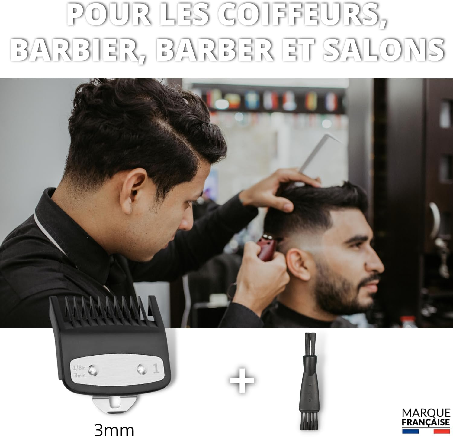 Hair Clipper Comb 3Mm Gradient Compatible with Hair Clippers Wahl ✯ Comb for Lawnmower - Replacement Part - Professional Cutting Head - Barber Accessories Hairdresser Men image number 5