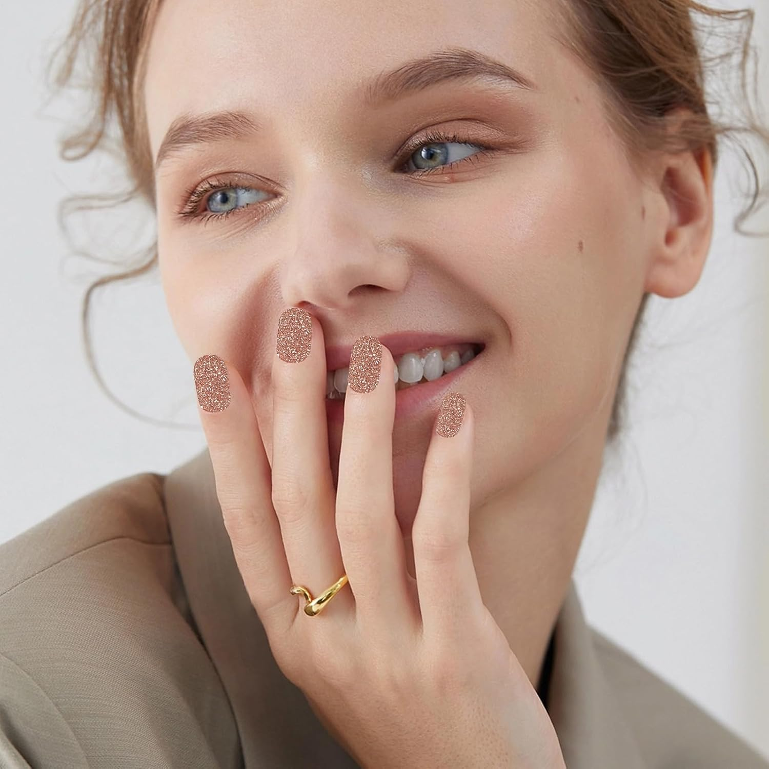 Wesleyyy Semi Cured Gel Nail Strips, Gel Nail Stickers, Peel and Stick Stickers, Semi-Cured Strips, Polish Full Wraps image number 4