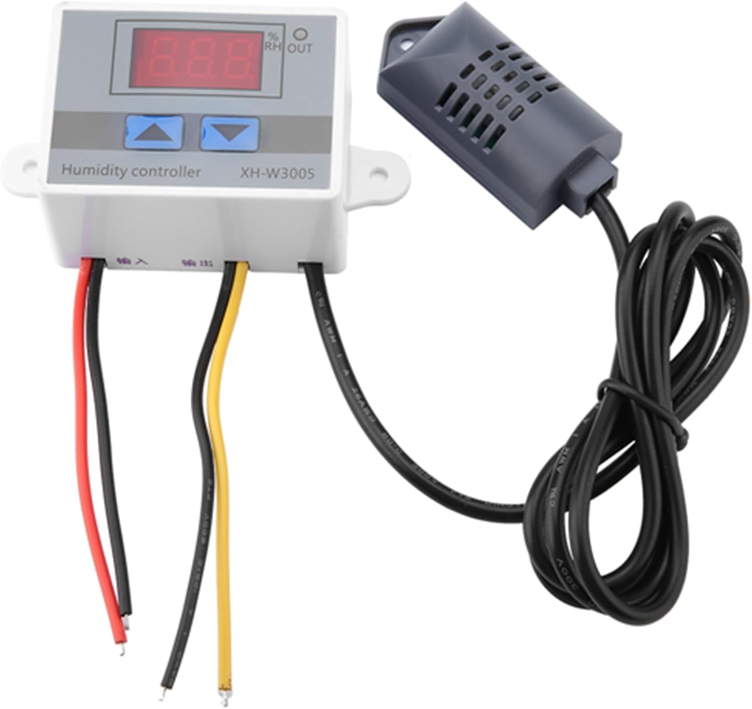 Digital Humidity Controller, Humidity Control Switch, Hygrometer Switch Controller Humidity Sensor, Wide Measuring Range of Humidity 00%~99% RH (220V)