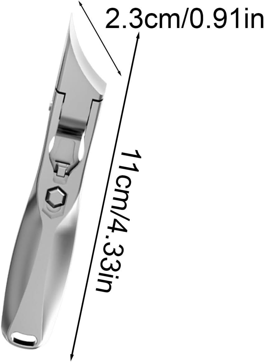 Quzente Professional Nail Clippers | Heavy Duty Nail Cutter - Beveled Anti-Splash Toenail Trimming Tool for Travel Office Home Daily Personal Care Routine Men Women Seniors image number 2