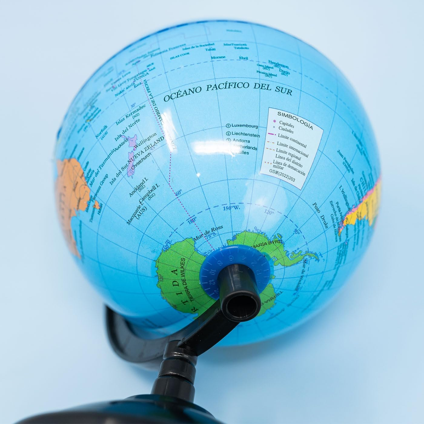 Globe 14Cm Spanish Political Map Educational Balloon 360 Degree Rotating Cartography for Kids Adults Desk Decoration School Supplies