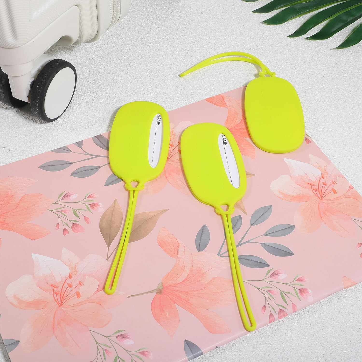 3 Pcs Silicone Luggage Tags for Suitcases Travel Bag Name Tags with Id Card Holder Soft Silicone Suitcase Labels for Easy Identification and Anti-Loss Versatile Use for Briefcases image number 2