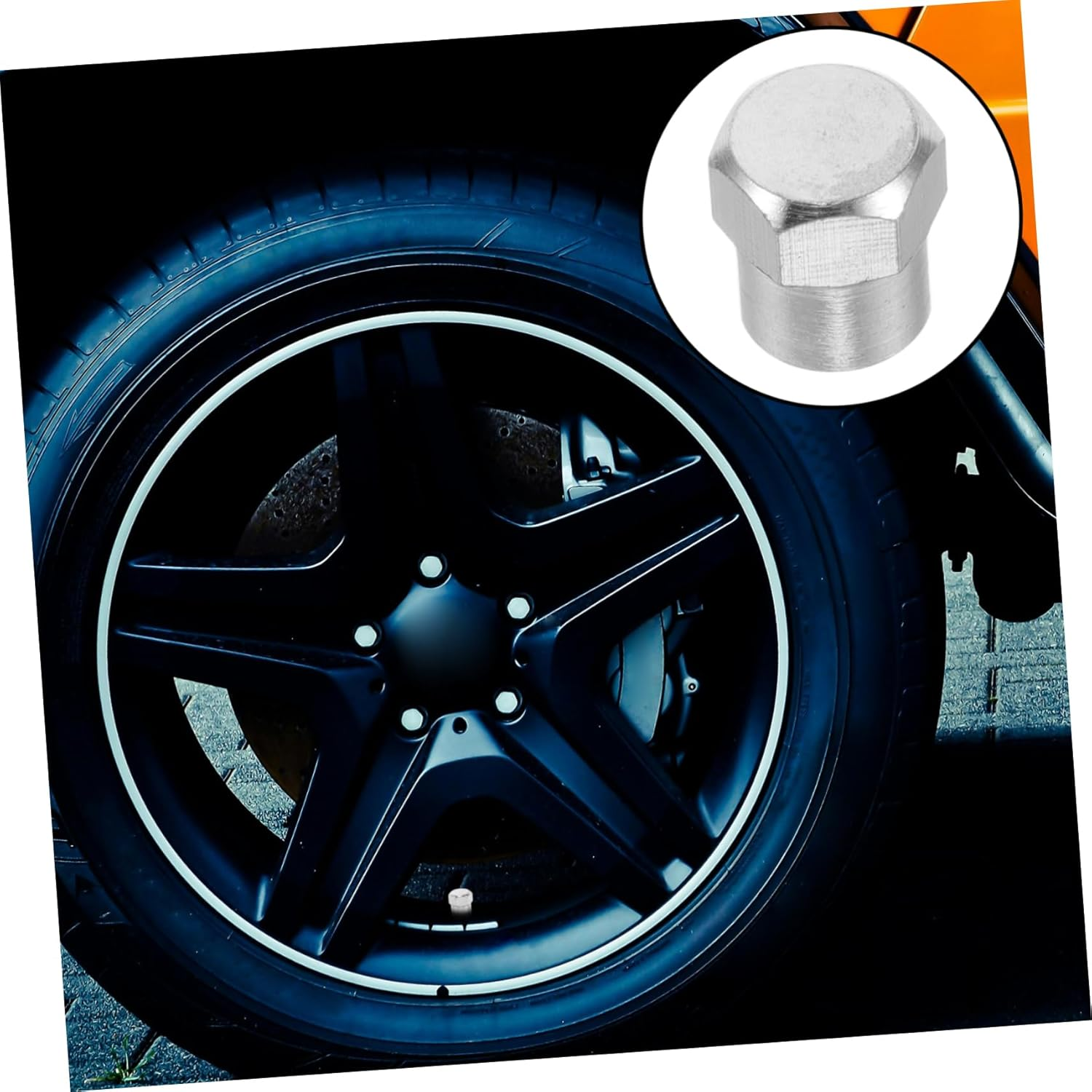 Amosfun 20Pcs Valve Stem Caps Tire Valve Covers Car Wheel Stem Caps Dustproof Covers for Automotive Wheels Trucks Bikes Replacement Accessories image number 3