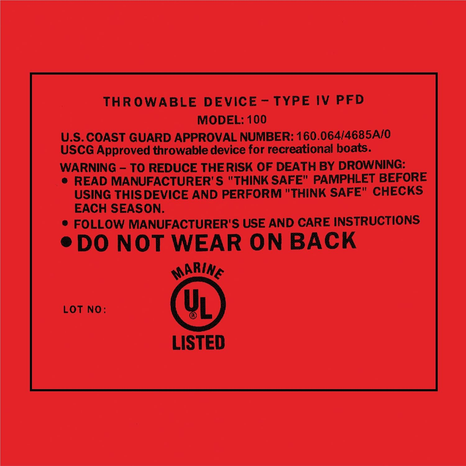 Seachoice Emergency Marine Foam Flotation Cushion image number 4