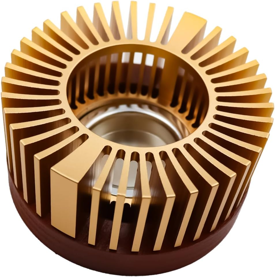 Sarini Oil Burner,Tea Light,Fragrance Oil Lamp, Amazing Night Effect,Aroma Lamp Ambience Made of Anodised Aluminium, Aroma Lamp,Can Be Used as a Warmer image number 3