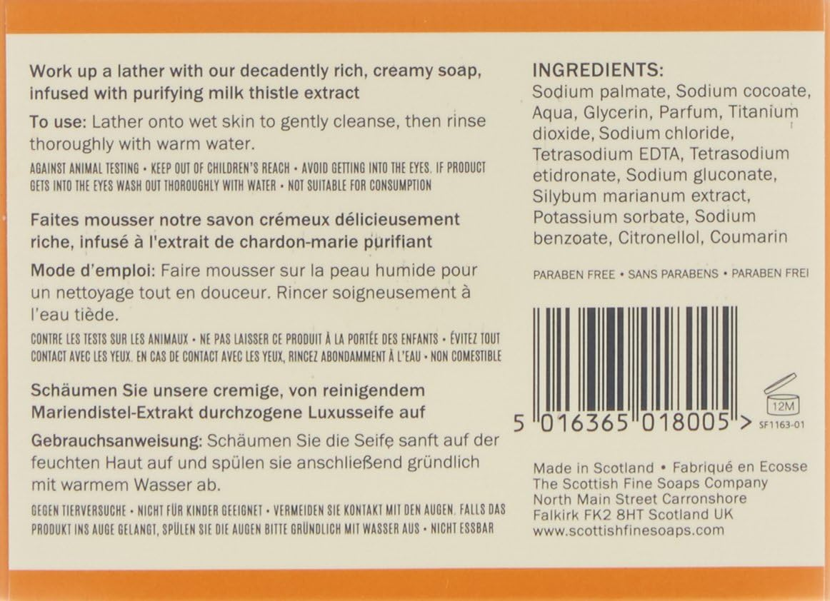 Scottish Fine Soaps Thistle & Black Pepper Body Bar 200G image number 1