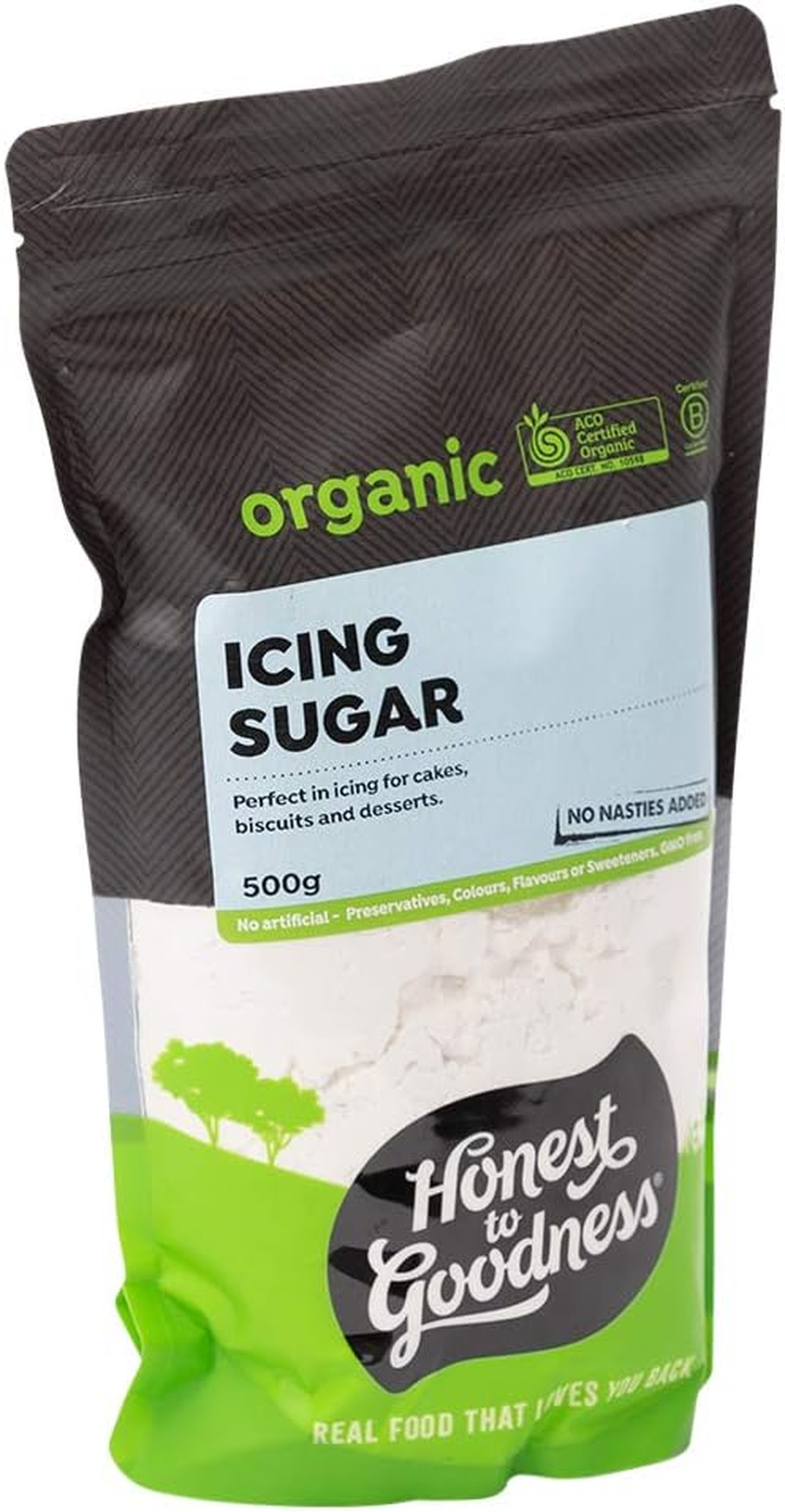 Honest to Goodness Organic Icing Sugar, 500G: Elevate Your Baking with Pure Sweetness and Natural Goodness. Perfect for Cake Decoration, Free from Additives. image number 6