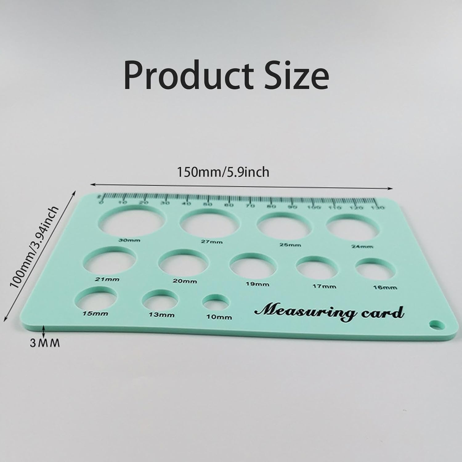 Nipple Gauge for Flange - Diameter Measuring Tool, Size Gauge | Precision Nipple Ruler, Breast Pump Selection Guide, New Mom Maternity Accessories Tool image number 2