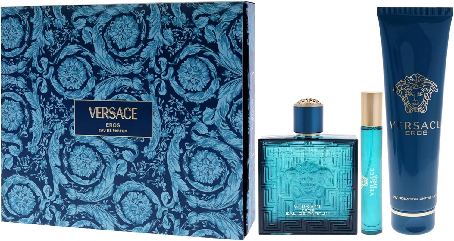 Versace Eros by Versace for Men - 3 Pc Gift Set 3.4Oz EDP Spray, 0.3Oz EDP Spray, 5Oz Shower Gel image number 5