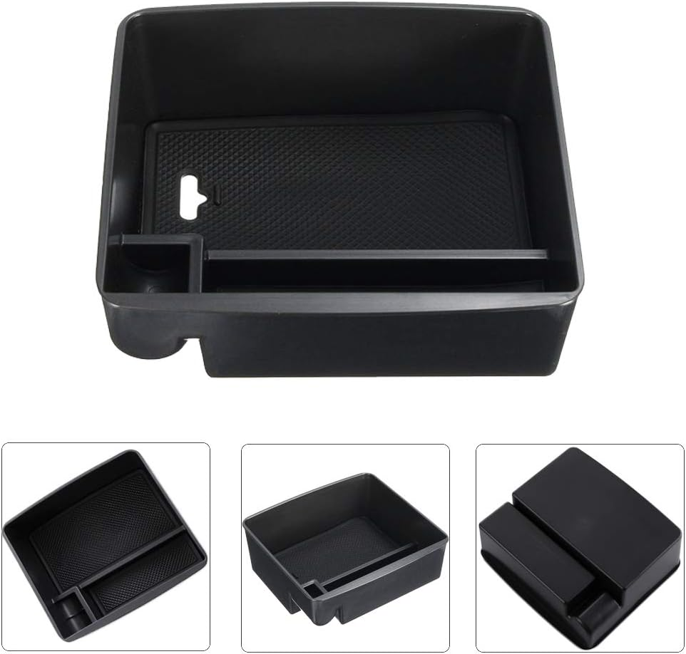 AUTOXBERT Armrest Storage Box Phone Holder Center Console Organizer Container Tray for Toyota Land Cruiser Prado LC150 FJ150 Lexus GX400 GX460 GX470 Car Accessories 2020 2019 2018 2017 2016 2015-2004 image number 5
