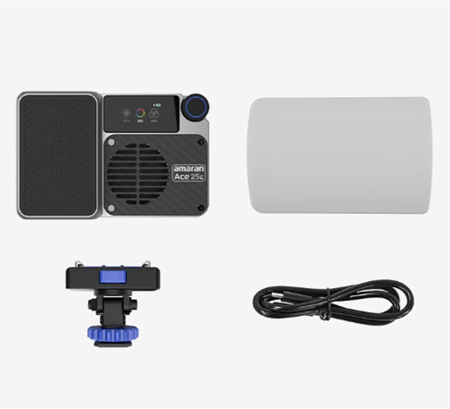 Amaran Ace 25C RGB LED Video Light, Full Color 2300-10000K Bi-Color,4500Mah Rechargeable Battery & PD Fast Charging,Portable for Photography/Filmmaking/Vlogging (Silver) image number 3