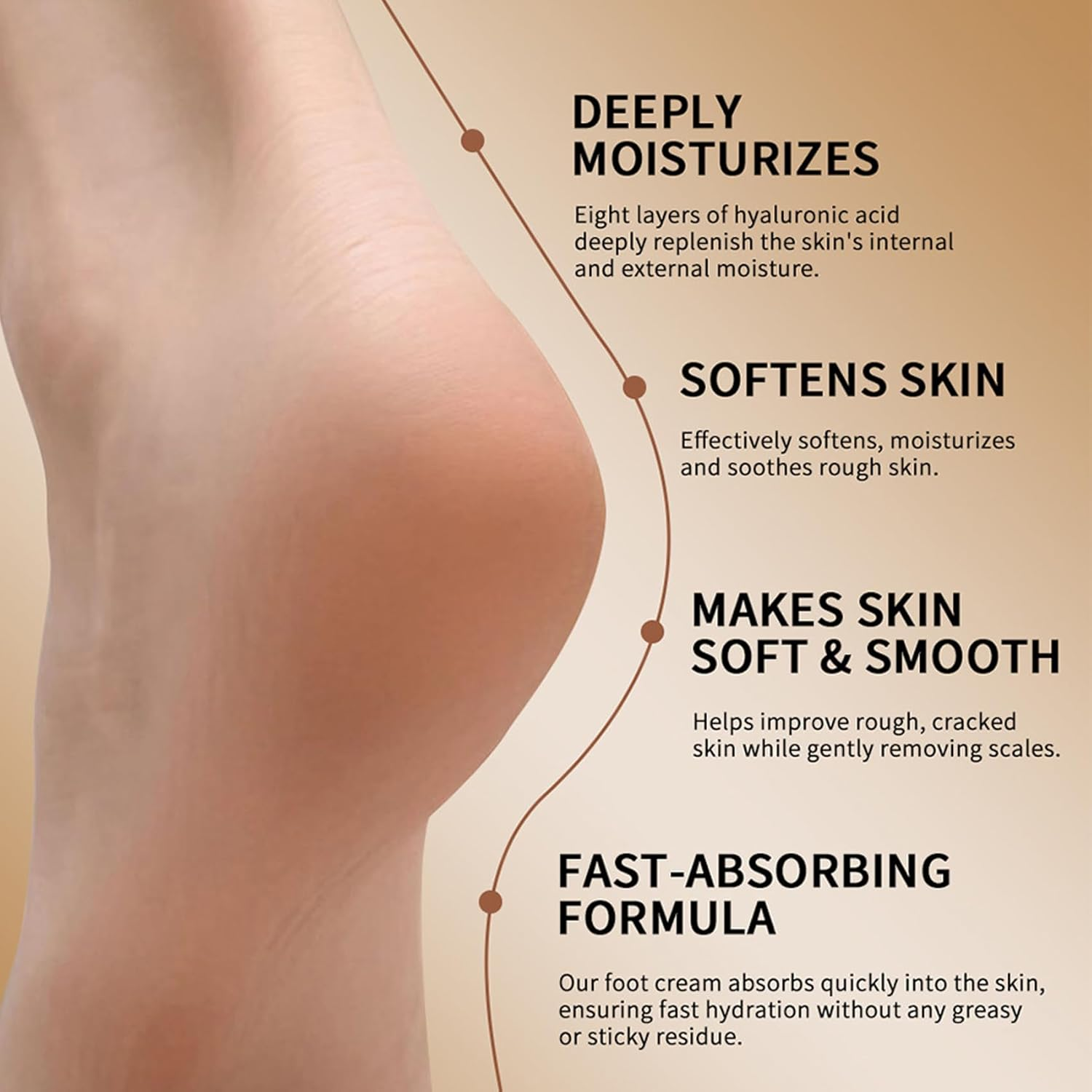 Intensive Foot Cream for Dry Rough & Cracked Bumpy Skin Moisturising Softens & Repairs Restores Ideal Skin Barrier for Heel and Foot Care image number 1