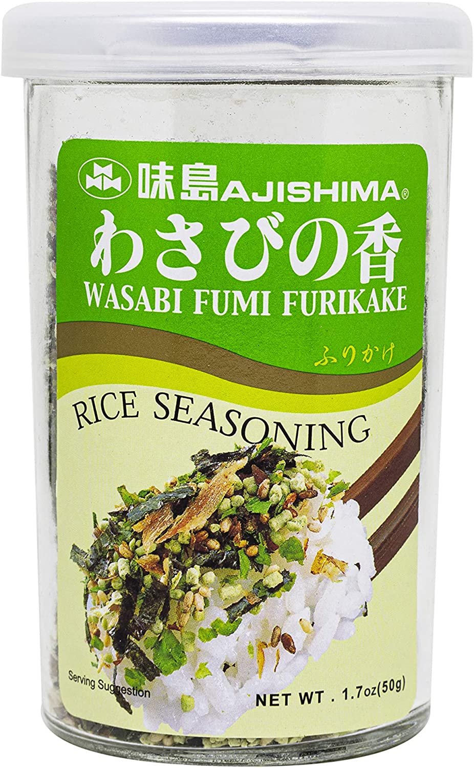 Ajishima Wasabi Fumi Furikake Rice Seasoning, 50 G