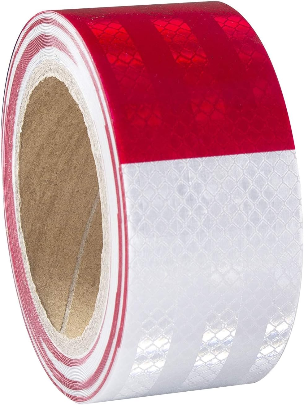 XFXIA Reflective Tape Waterproof, 20M*5Cm Reflective Warning Sticker High Intensity Self-Adhesive Safety Tape for Vehicles Car Trailers Night, Reflector Tapes for Road Facilities Safety Reminder (Red)