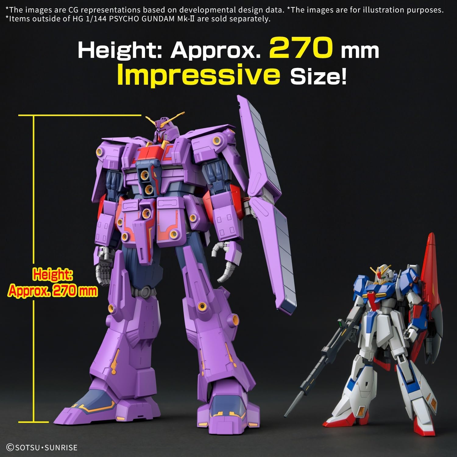 BANDAI Hobby HG Gundam 1/144 Psycho Gundam Mk-Ii image number 3