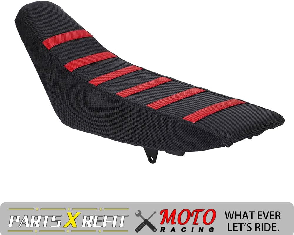 Dirt Bike Seat Cover Particle Surface Universal for CRF CR XR 50Cc - 450Cc RM KX KLX TTR PW Hawk 250 SSR Apollo RFZ TAO TAO Thumpstar Dirt Pit Bike Red - Orange image number 3