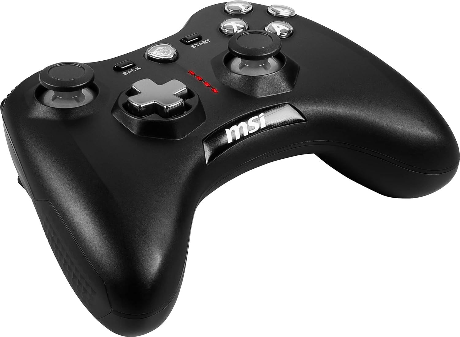 MSI FORCE GC20 V2 Wired PC Gamepad Controller - Interchangeable D-Pad Covers, Dual Vibration Motors, USB 2.0 - Wired image number 4