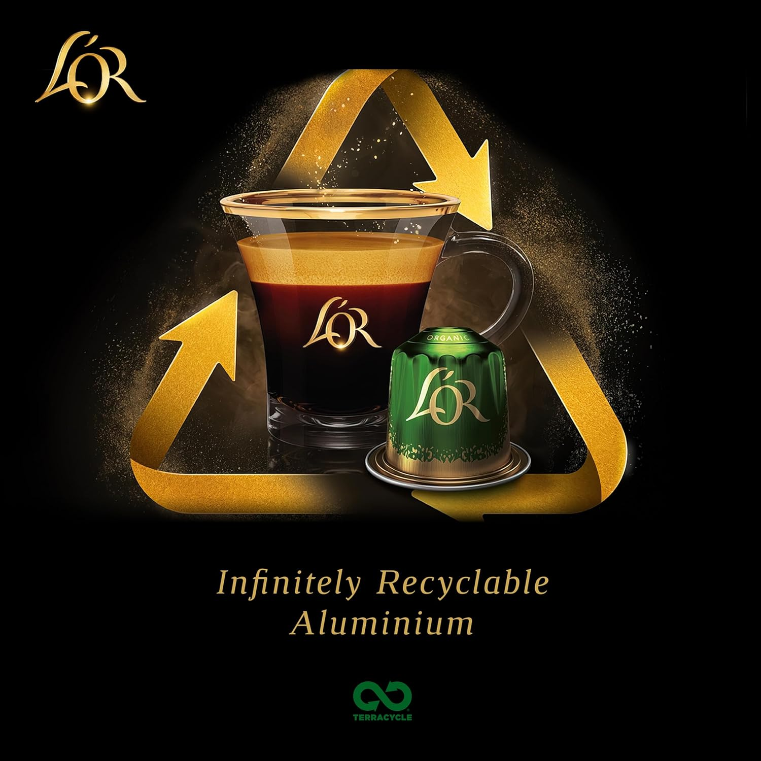 L&rsquo;OR Espresso Grande Assortment Pack 100 Aluminium Capsules Compatible with Nespresso Machines image number 3