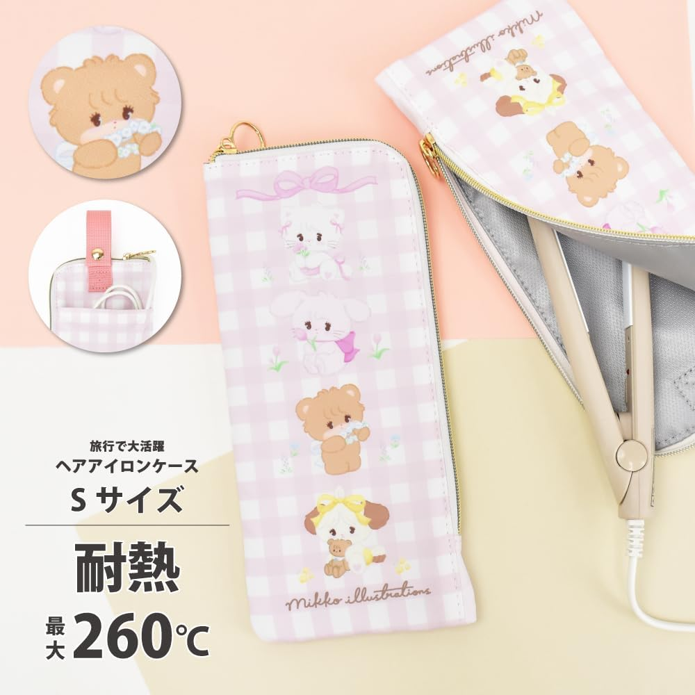 Marimocraft Mikko0004 Hair Iron Case, Pink (MIKK-034), Pink (MIKK-034), One Size image number 2