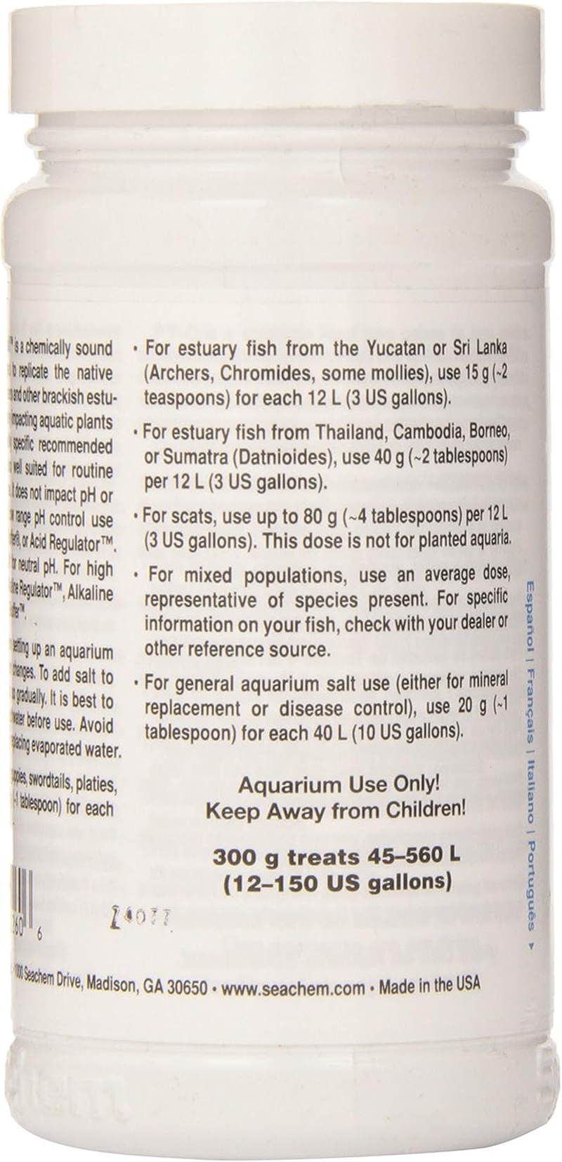 Seachem Brackish Salt 300 G