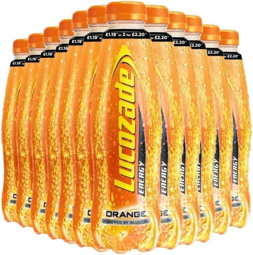 Lucozade Orange Energy Drink, 12 X 380 Milliliters image number 3