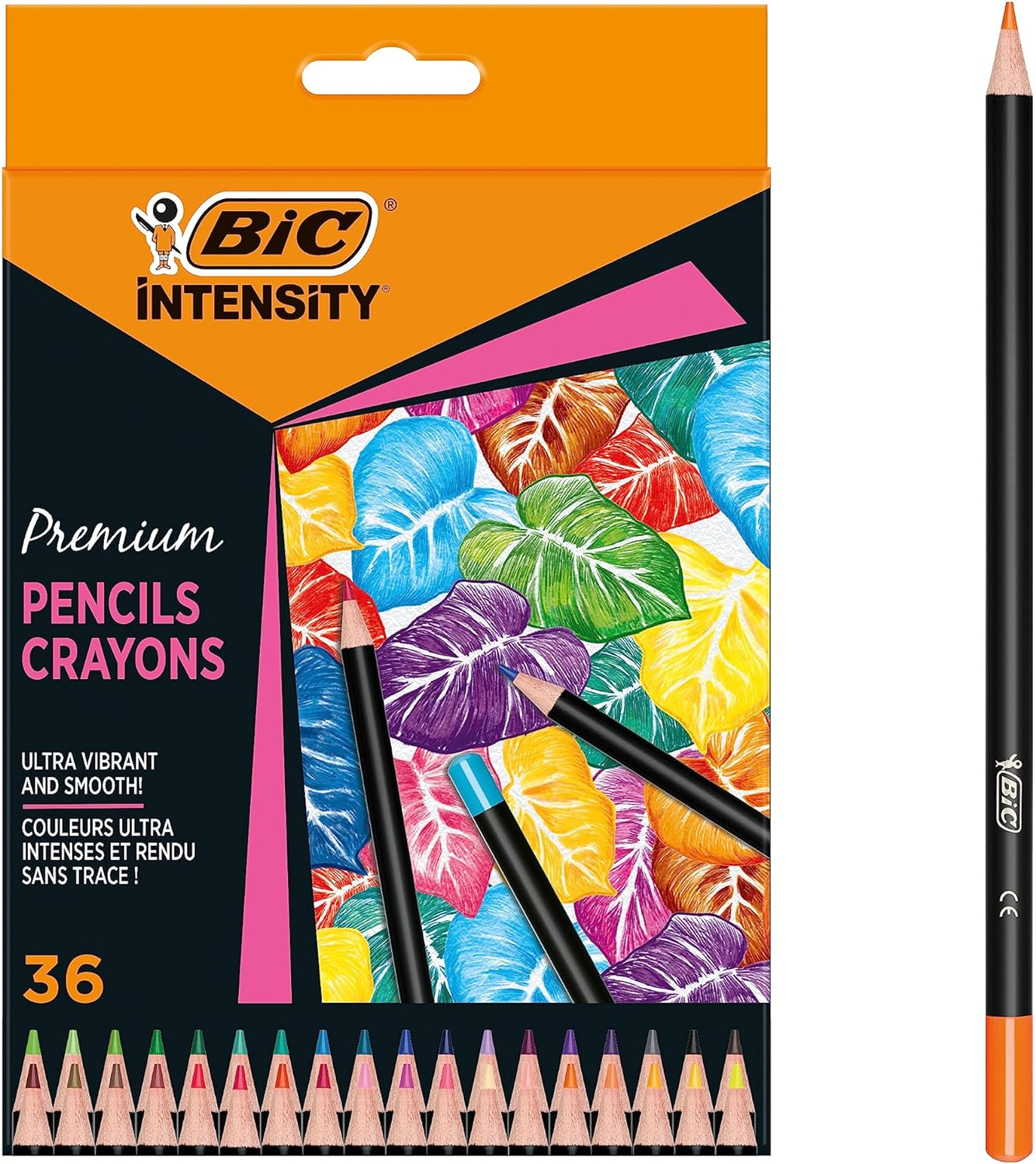 BIC Intensity Premium Colouring Pencil - Pack of 12 Fashion Assorted Wood Colour Pencils image number 6