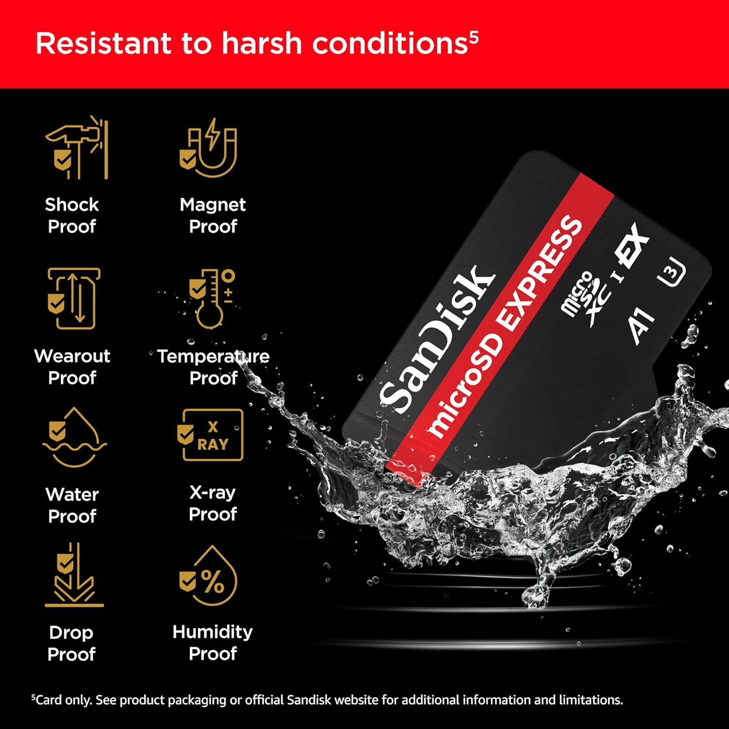 Sandisk Microsd Express Memory Card 512 GB (5.3K, 4K UHD & RAW Image Recording, Read up to 880 Mb/S & Write up to 650 Mb/S, Rescuepro Deluxe) image number 3