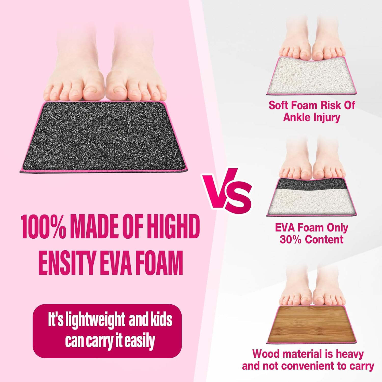 1.8M Folding Balance Beam, Portable Gymnastic Beam with Non-Slip Bottom and Carrying Handles for Kids, Floor Gymnastics Beam for Training, Practice & Professional Home Exercise image number 4