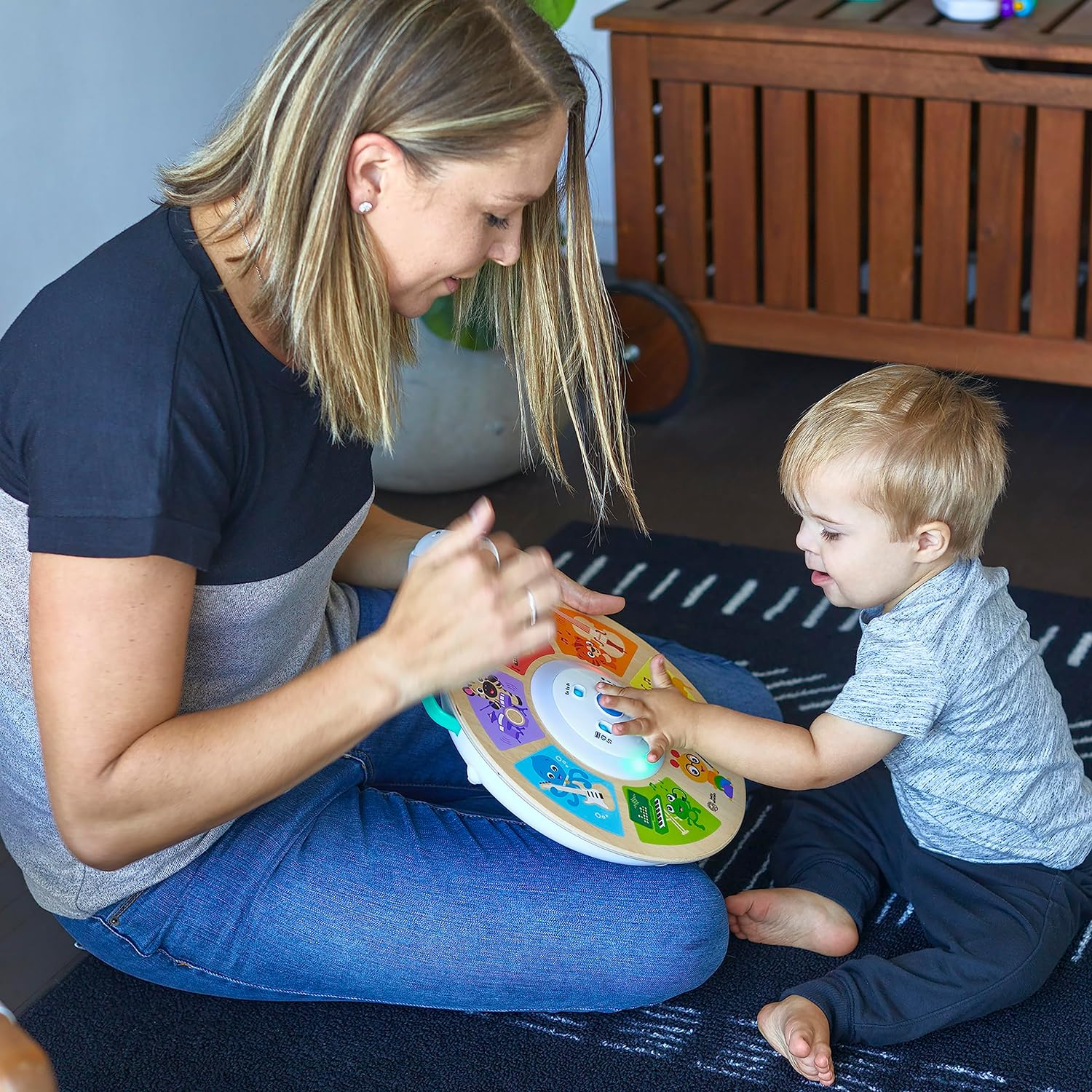 Baby Einstein Cal'S Smart Sounds Symphony Magic Touch Wooden Electronic Activity Toy, Ages 6 Months + image number 4