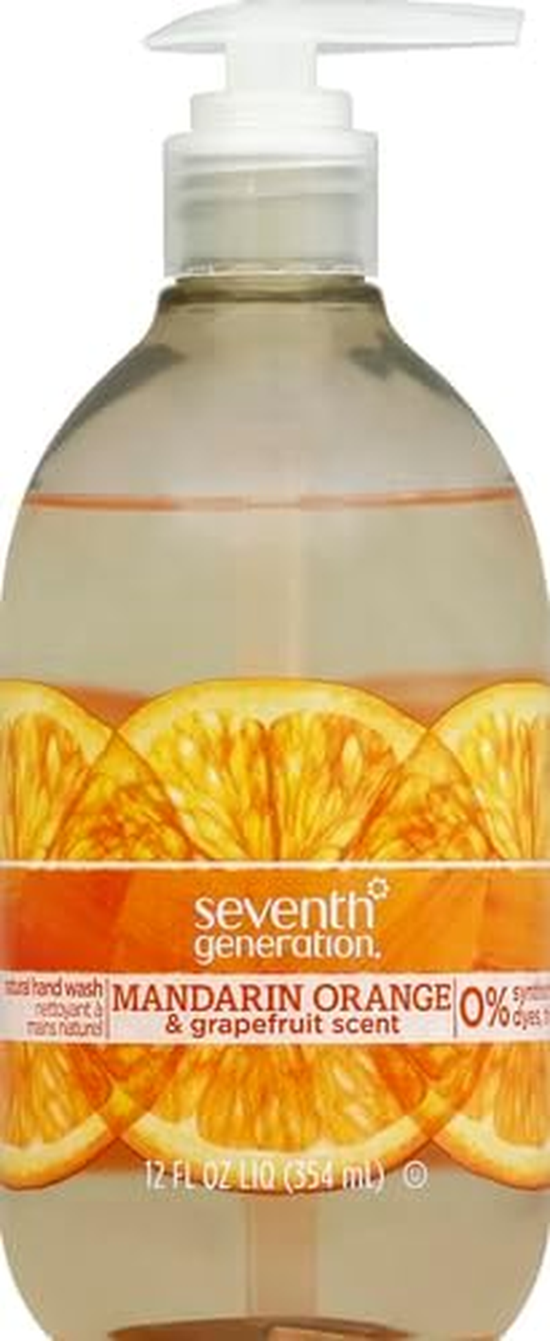 Seventh Generation Hand Wash, Mandarin Orange & Grapefruit Scent, 12Oz image number 1
