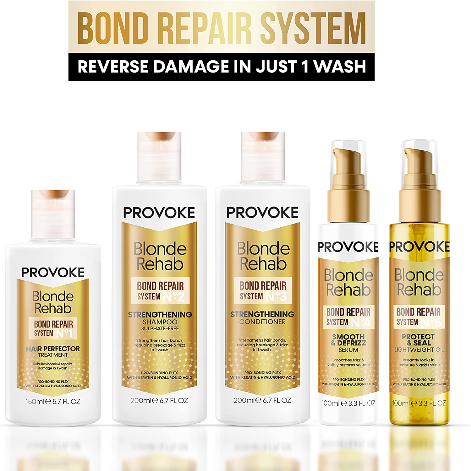 Provoke Blonde Rehab Bond Repair System No.1 Hair Perfector Treatment, 150 Ml image number 4