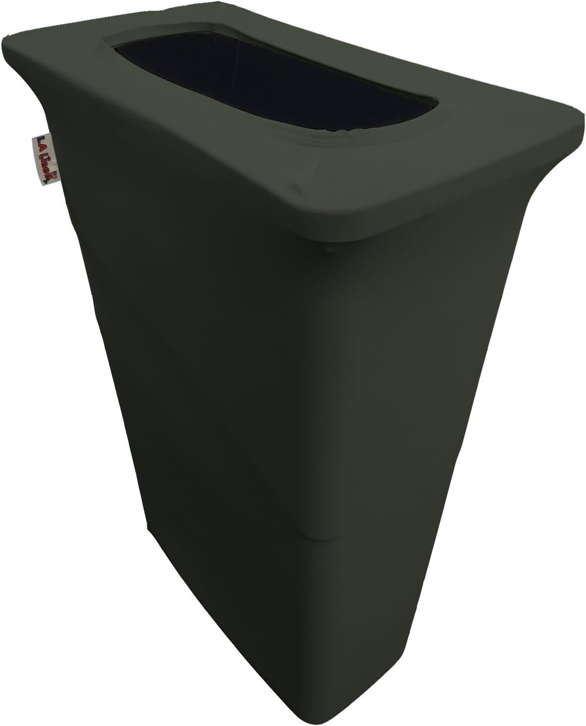 LA Linen Stretch Spandex Trash Can Cover for Slim Jim 23-Gallon, Royal Blue