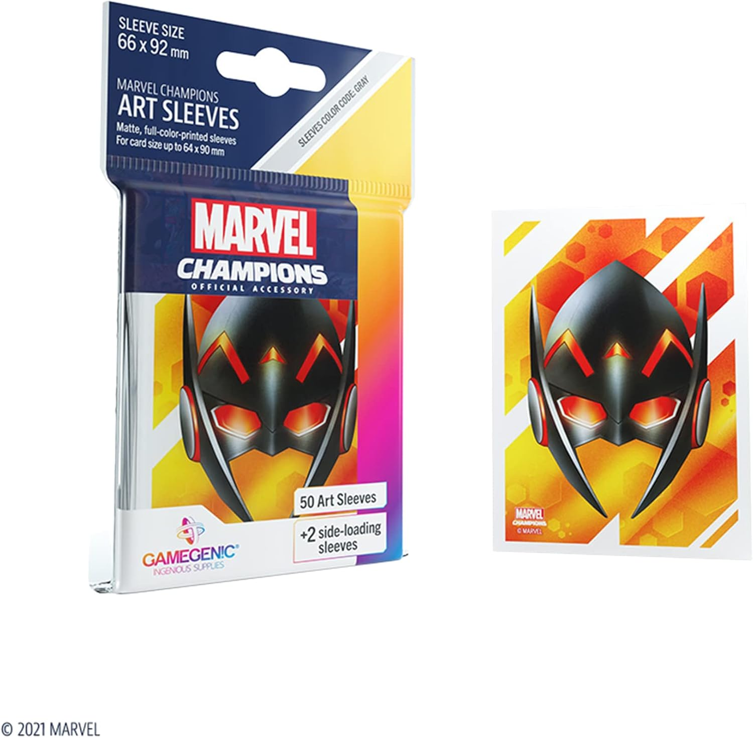 Gamegenic Asmodee North America Wasp Marvel Champions Art Sleeves image number 3