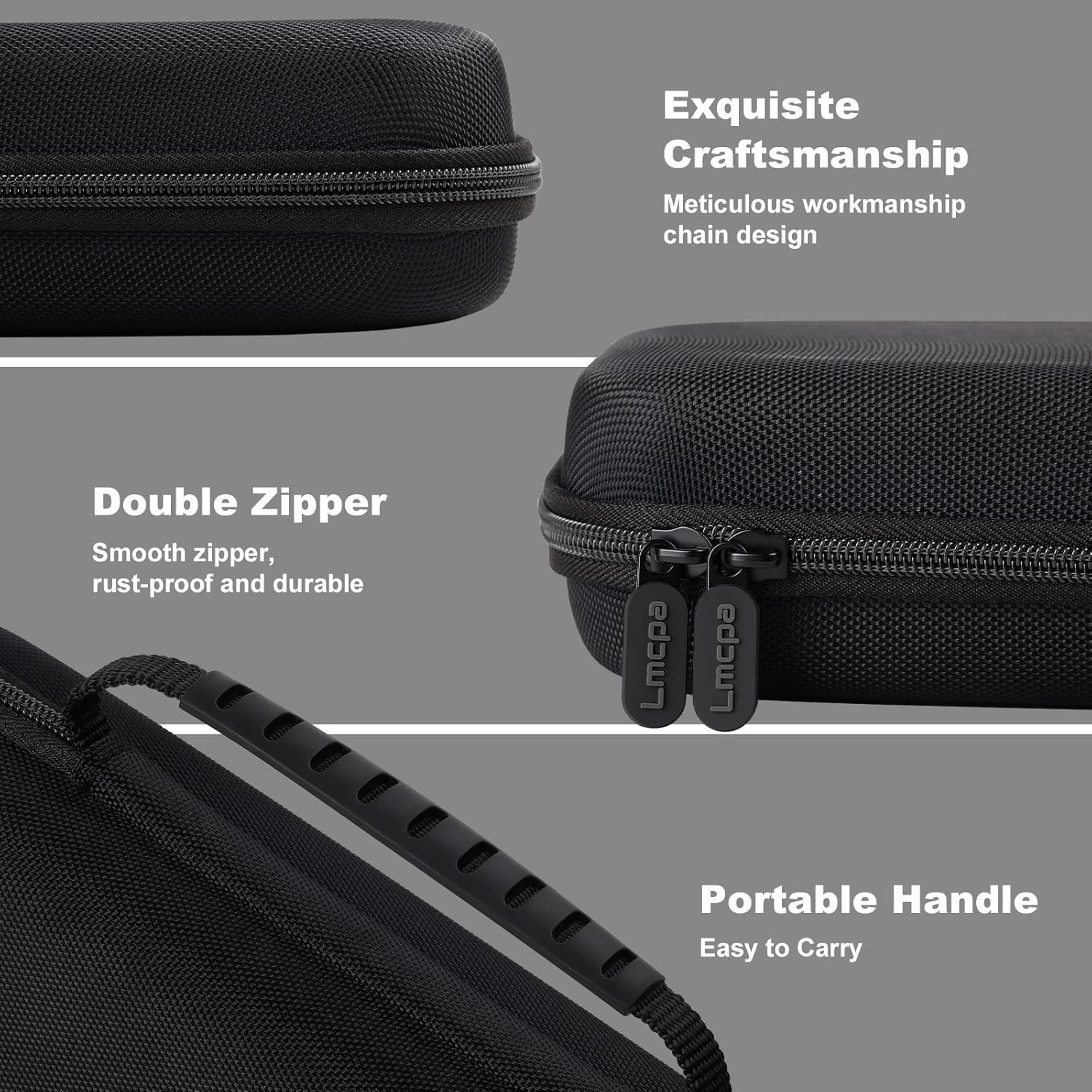 Carrying Case Compatible with Switch 2 (2025) 7.9 Inch, Protective Hard Shell Portable Travel Case, Durable Ballistic Nylon, Lightweight and Large Capacity, Accessories Compatible with Switch 2, Black image number 4