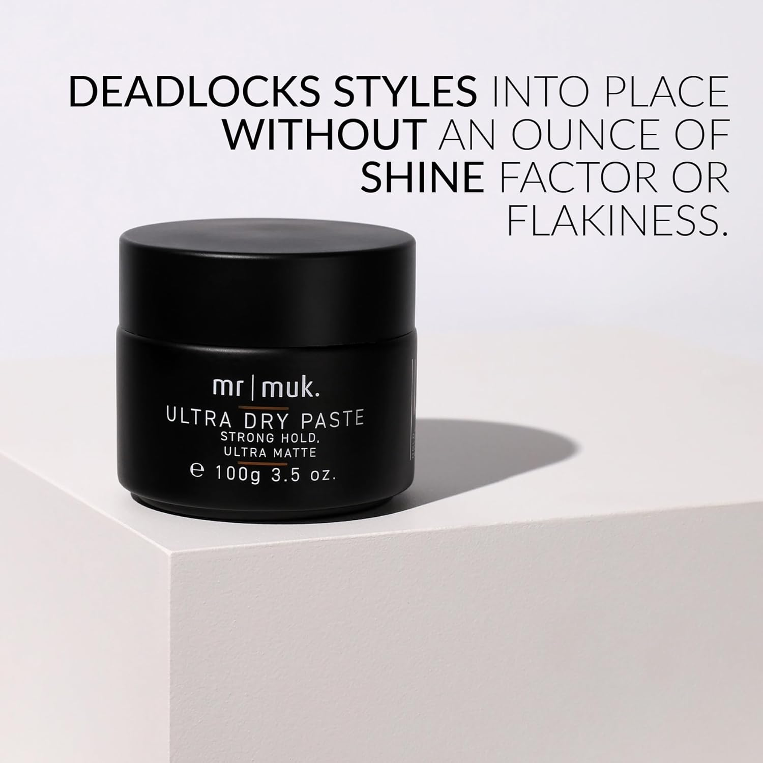 Mr Muk Ultra Dry Paste Duo Pack &ndash; 1 X 100G Full Size + 1 X 50G Travel Strong Hold Hair Styling Paste &ndash; Ultra Matte Finish, Volumising Texture, Water Soluble, Non-Greasy Styling for Men image number 2