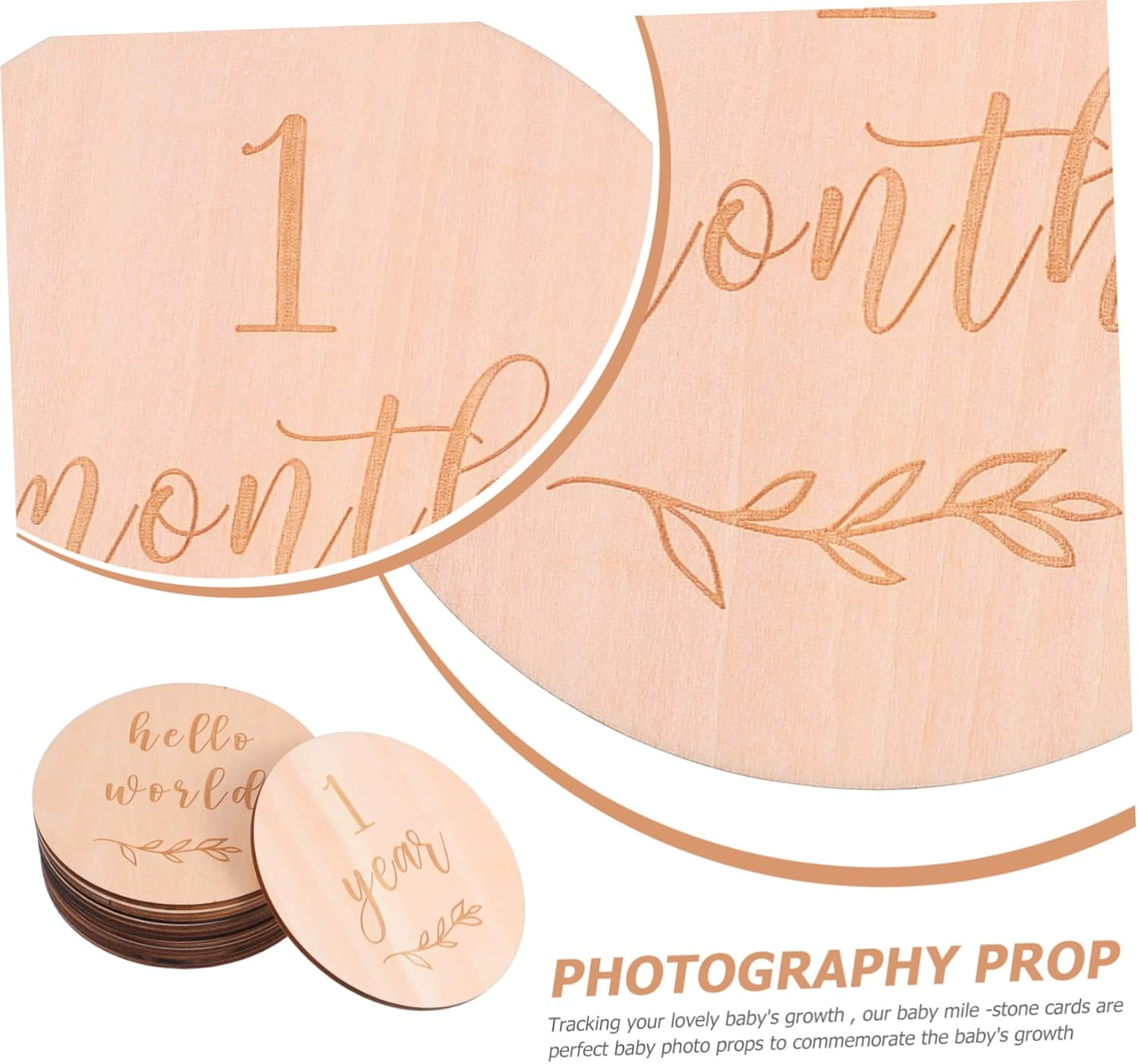 ERINGOGO 13Pcs Unique Milestone Photography Props Monthly Cards for Home Decor Photo Sessions