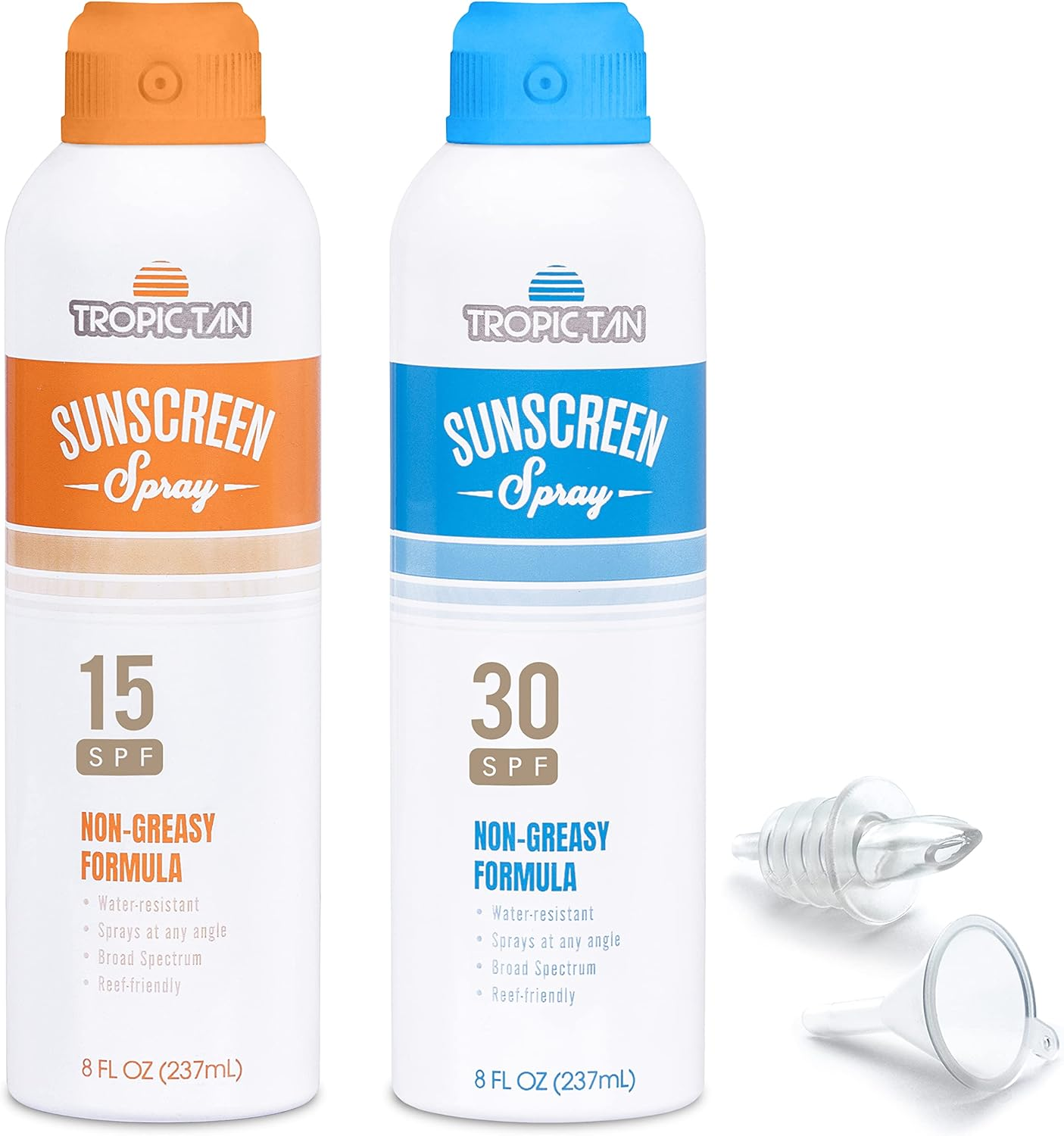 Gopong Sunscreen Flask 2 Pack - Aluminum Spray Bottle Hidden Flask for Liquor - Includes Funnel and Liquor Bottle Pour Spout image number 1