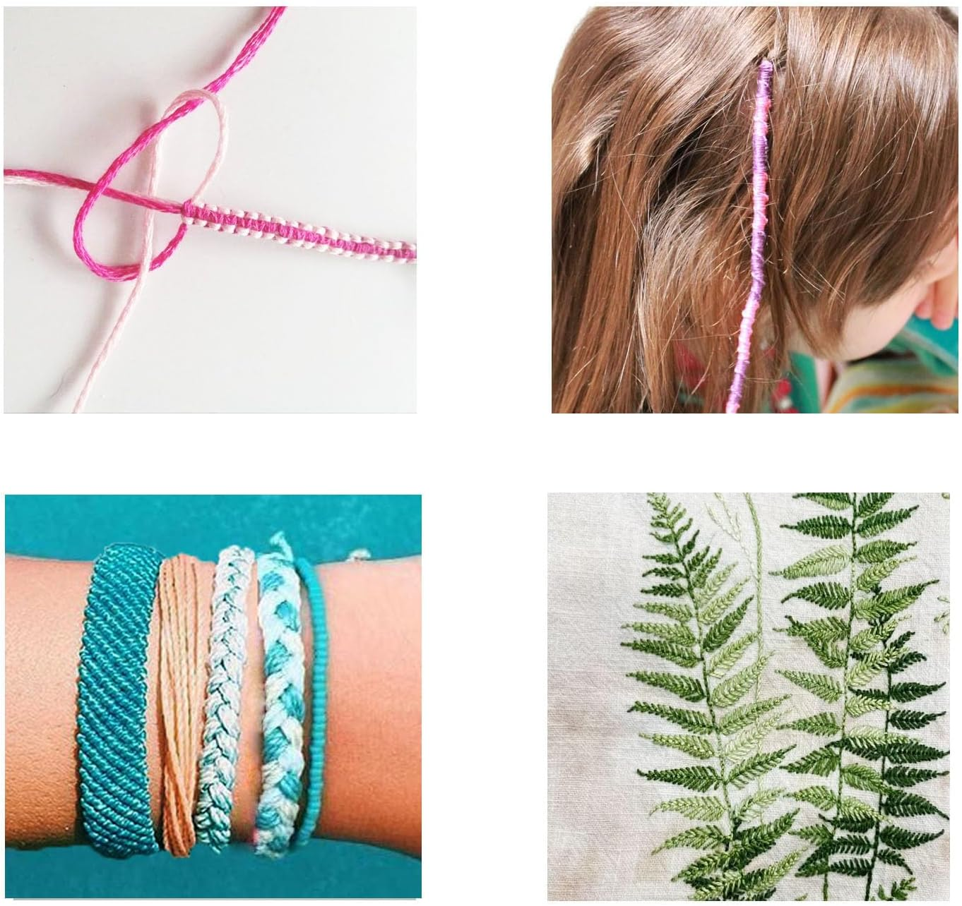 12 Pcs Sewing Threads -Round Craft Cords (12 Colors) image number 4