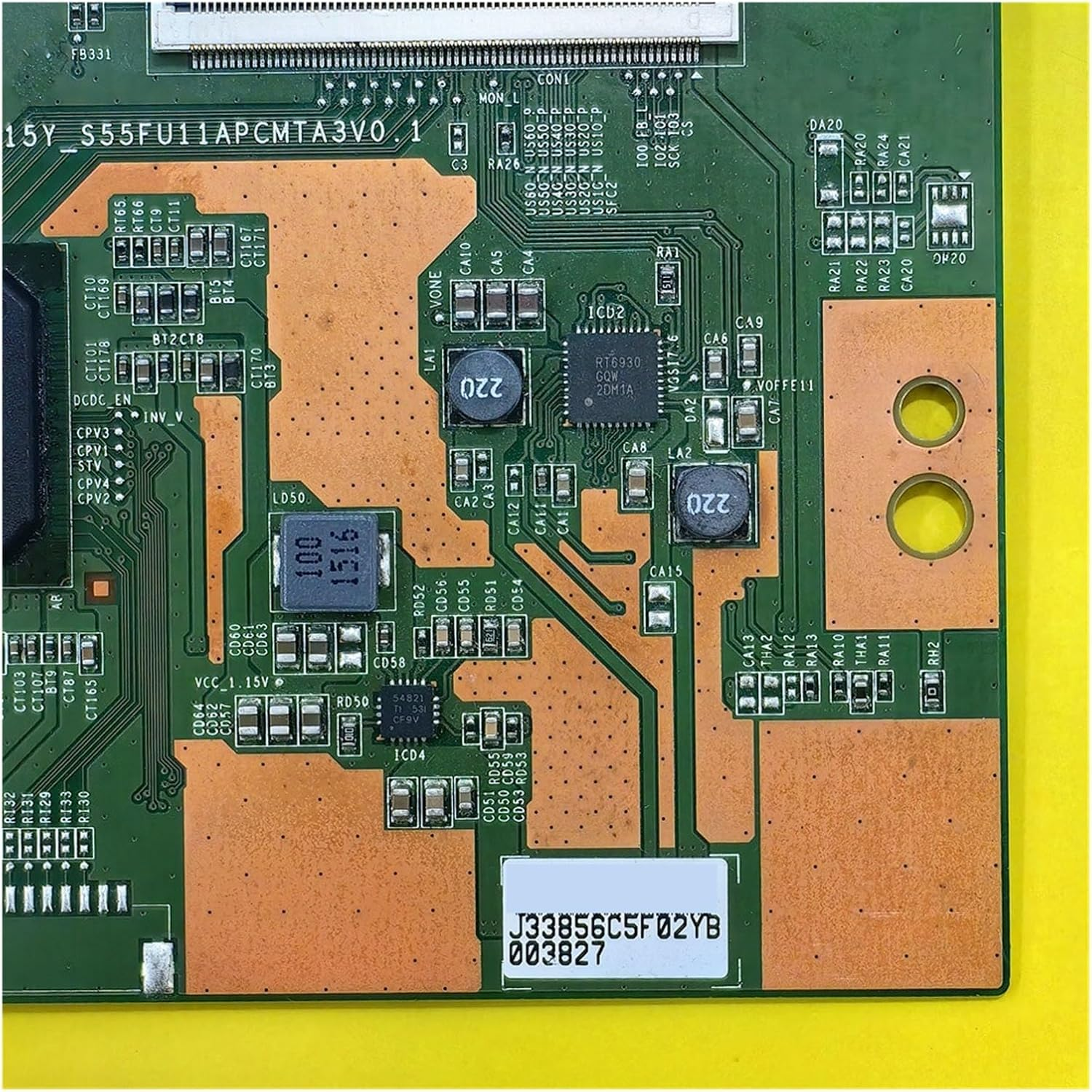 15Y-S55FU11APCMTA3V0.1 T-CON Logic Board Lj94-33856C，Compatible for Sony 55Inch TV KD-55X8000C KD-55X8005C Replacement Accessories image number 5