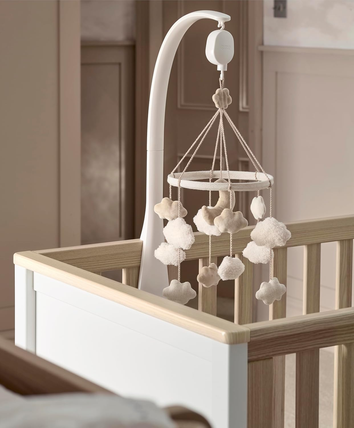 Mamas & Papas Musical Cot/Cotbed Mobile Welcome to the World Duckling - Cloud image number 1