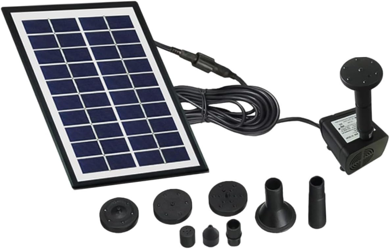 Solar Floating Fountain Pump Solar-Powered Garden Aerator for Outdoor Fish Tank Water Circulation Water Fountain for Bird Bath and Small Pools image number 1