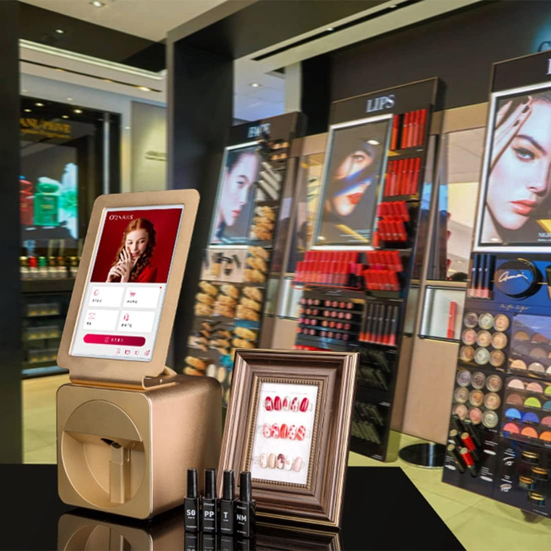 3D Smart Nail Printer Nail Printing Robot Desktop Nail Printer Digital Mobile Nail Art Stamping Printer with 10.1 Touch Screen 3D Nail Printer Machine Support Wifi/Diy, Beauty & Personal Care image number 1