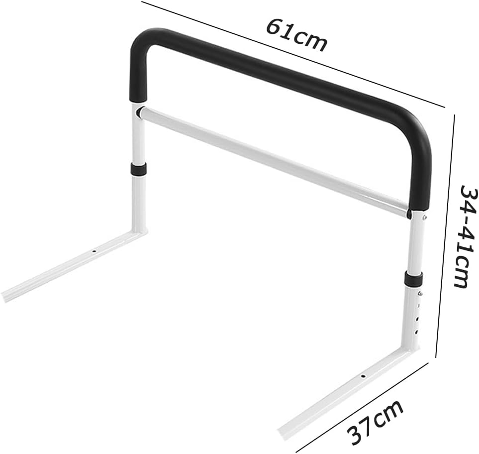 4 Height Adjustable Bedside Handrail, Bedside Assist Grab Bars, Bedside Safety Bed Rail Rack, Portable Bed Assist Rail, Grab Bar for Disabled, Senior, Elderly, People in Need image number 5